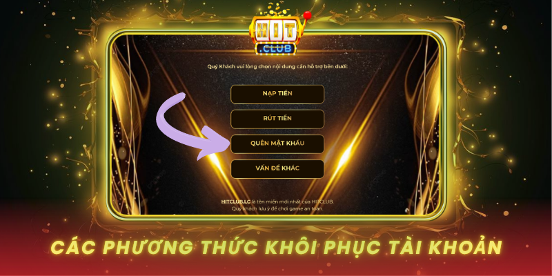 Cac Phuong Thuc Khoi Phuc Tai Khoan