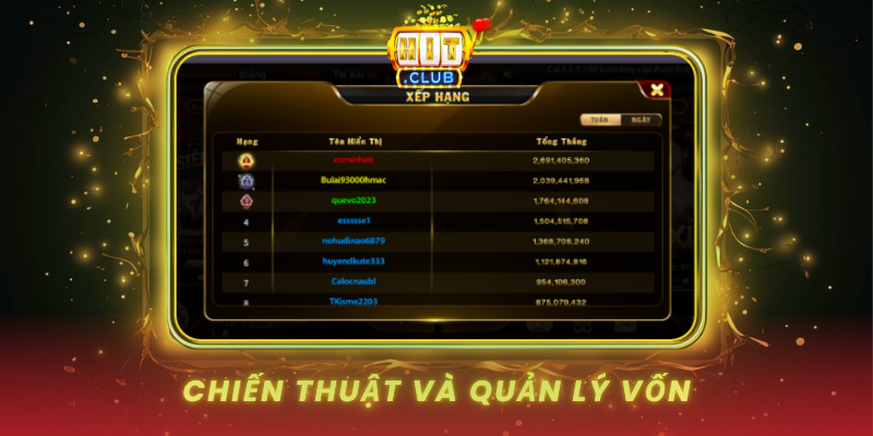 Tài Xỉu MD5 HitClub Công Nghệ Minh Bạch Và Công Bằng 3 Chien Thuat Va Quan Ly Von