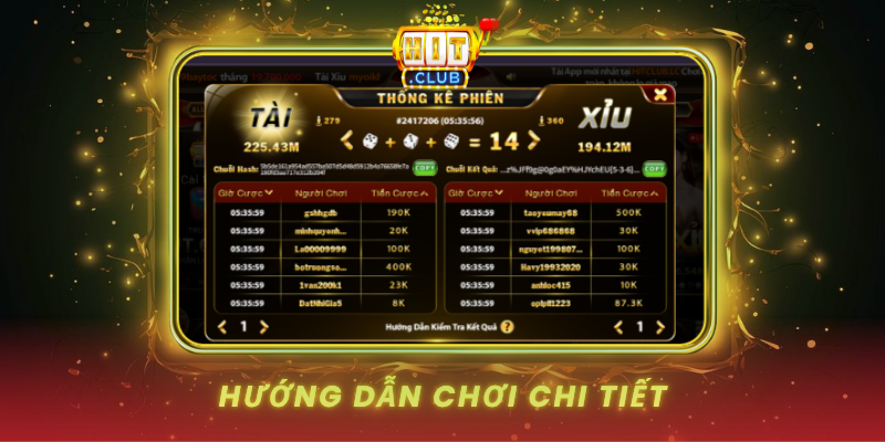 Tài Xỉu MD5 HitClub Công Nghệ Minh Bạch Và Công Bằng 2 Huong Dan Choi Chi Tiet