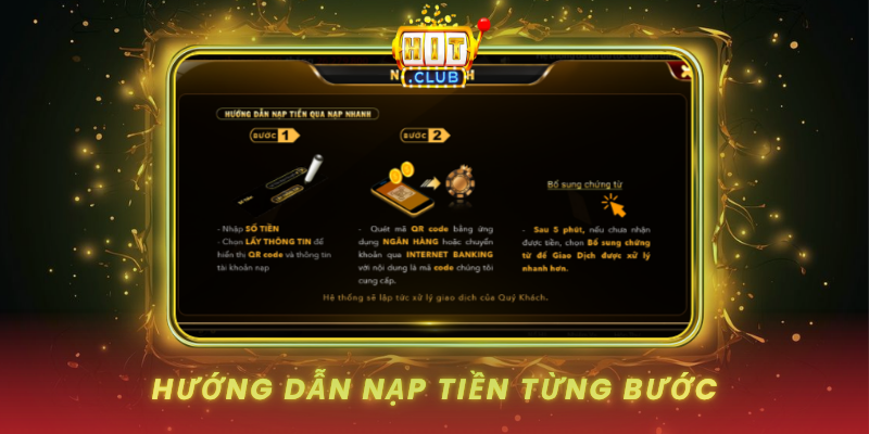 Nạp Tiền Bằng Quick QR HitClub Siêu Tốc Chỉ Vài Giây 2 Huong Dan Nap Tien Tung Buoc
