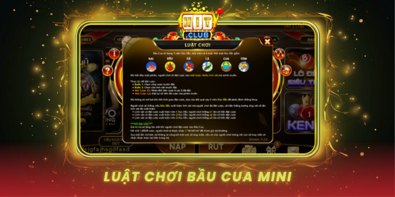 Bầu Cua Mini - Trò Chơi Dân Gian Hấp Dẫn Tại HitClub 1 Luat Choi Bau Cua Mini