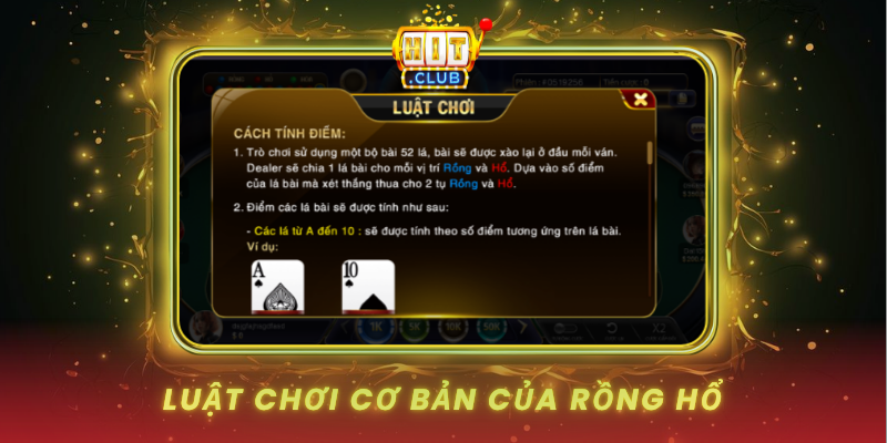 Rồng Hổ HitClub Trò Chơi Nhanh Gọn Và Kịch Tính 1 Luat Choi Co Ban Cua Rong Ho