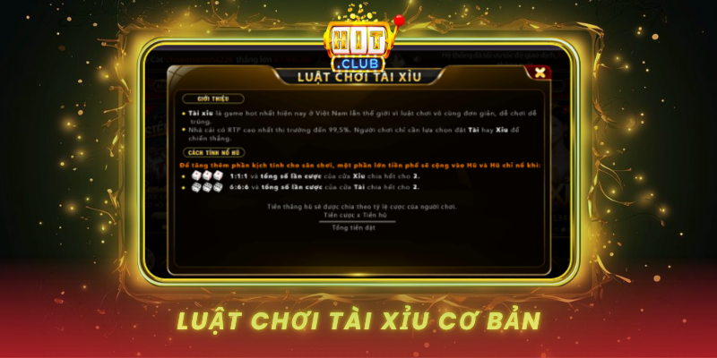 Tài Xỉu HitClub Trò Chơi Dân Gian Được Yêu Thích Nhất 1 Luat Choi Tai Xiu Co Ban