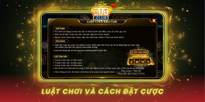 Bầu Cua HitClub Trò Chơi Dân Gian Sôi Động 1 Luat Choi Va Cach Dat Cuoc