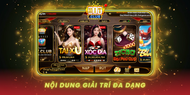Noi Dung Giai Tri Da Dang